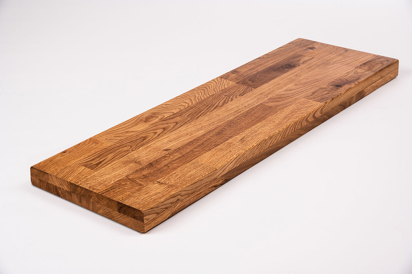 Etagère Giron d'escalier Appui de fenêtre Chêne rustique, lamelles aboutées, 40 mm, 2 couches, huilé naturel