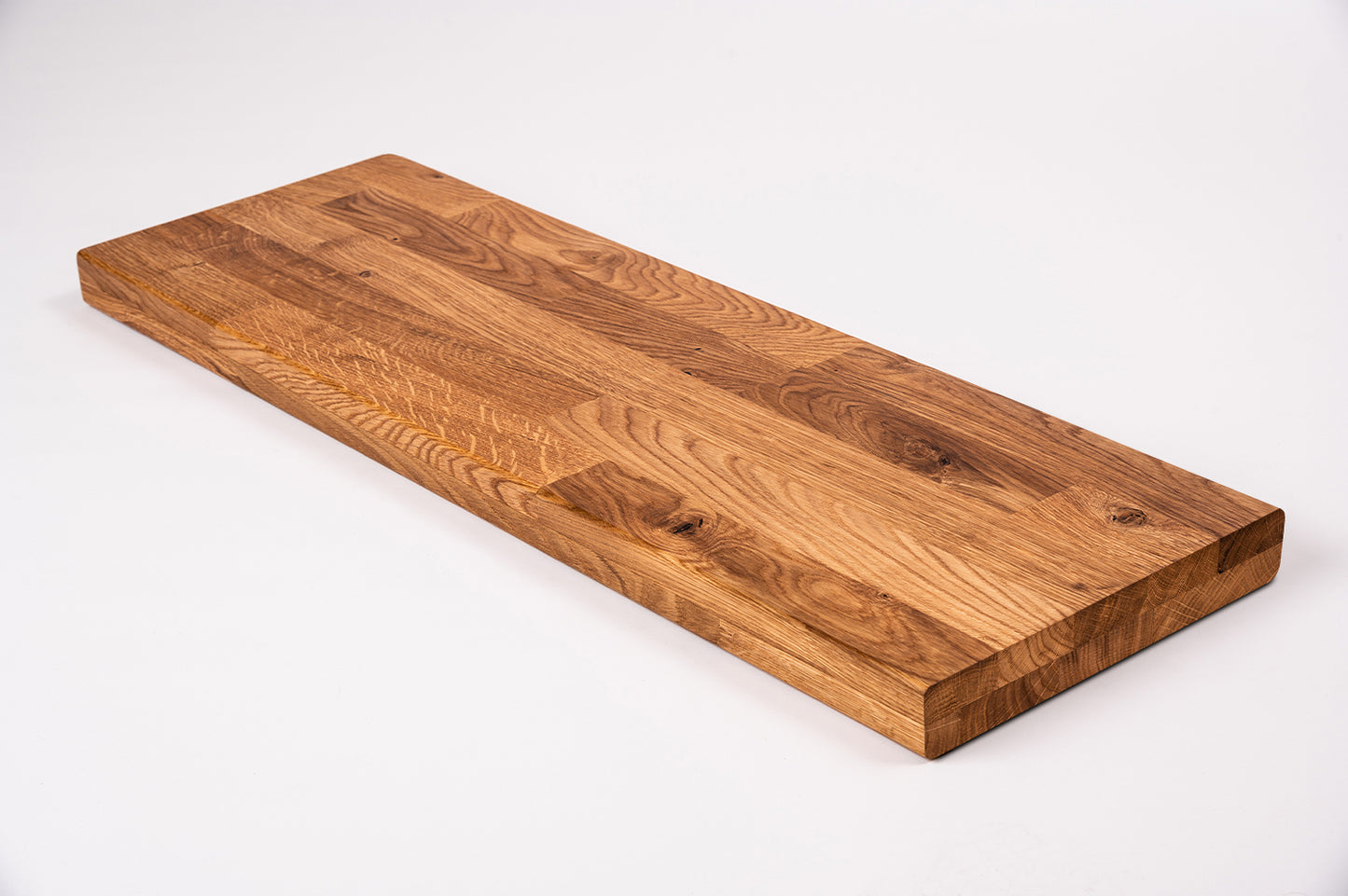 Etagère Giron d'escalier Appui de fenêtre Chêne rustique, lamelles aboutées, 40 mm, 2 couches, huilé naturel