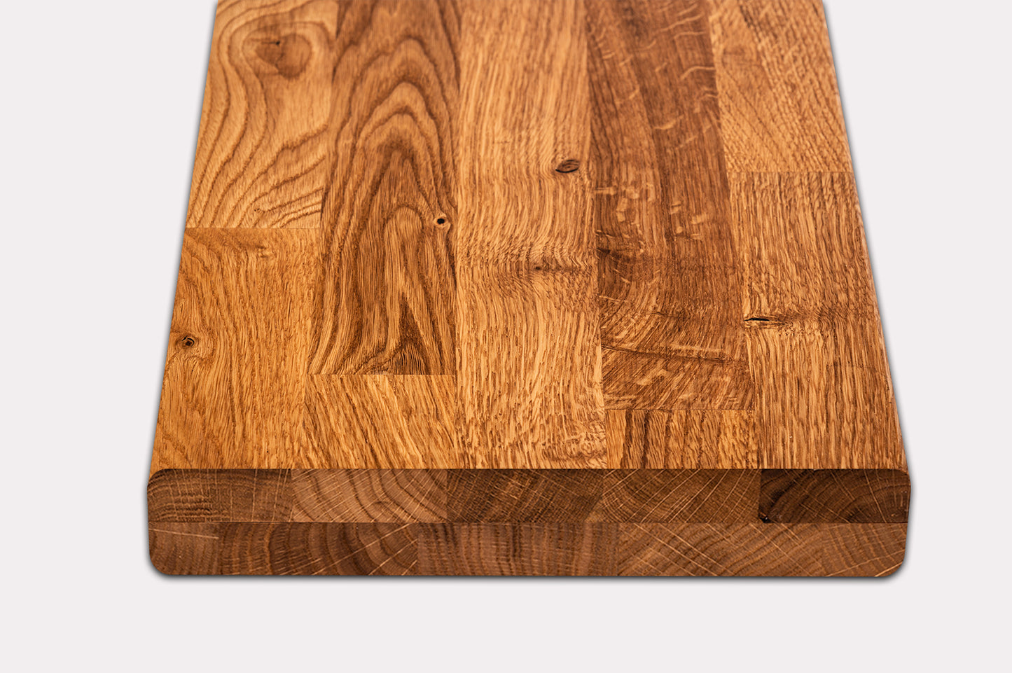 Etagère Giron d'escalier Appui de fenêtre Chêne rustique, lamelles aboutées, 40 mm, 2 couches, huilé naturel