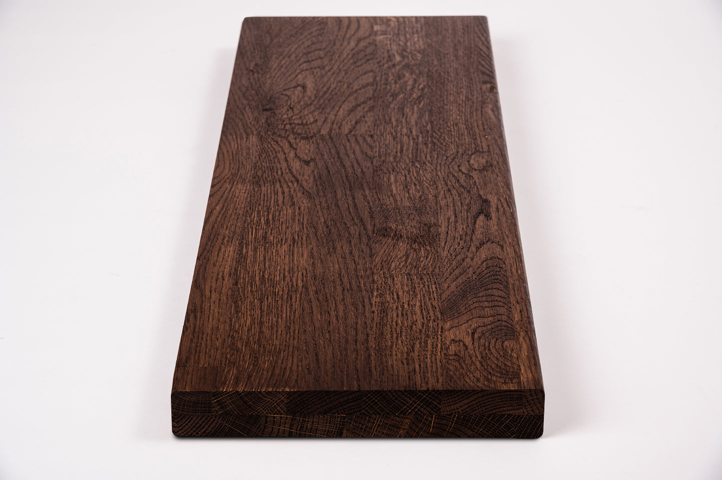 Etagère Marche d'escalier Rehausse Appui de fenêtre Chêne rustique, lamelles aboutées, 40 mm, 2 couches, huile de noyer