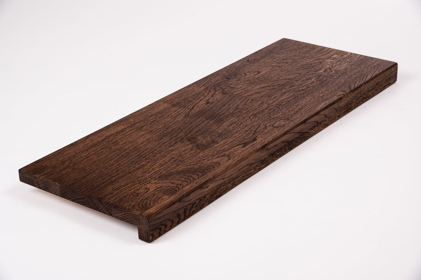 Stair tread Windowsill with overhang Oak A/B, finger jointed lamellas, 26 mm, Walnut oil
