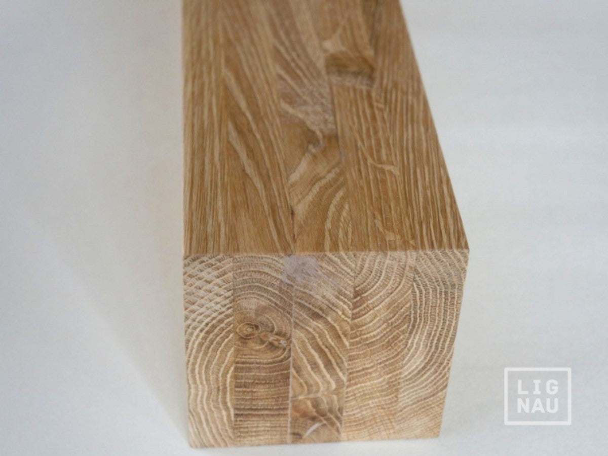 Glulam oak beam A/B 100x100 mm untreated, square timber, solid wood