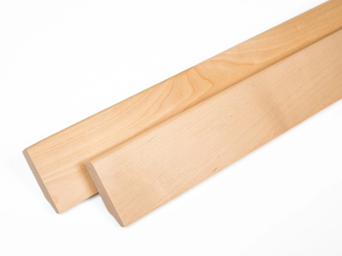 Solid Skirting Board Birch A/B 24x60mm matte lacquered 2000 mm with radius 5mm