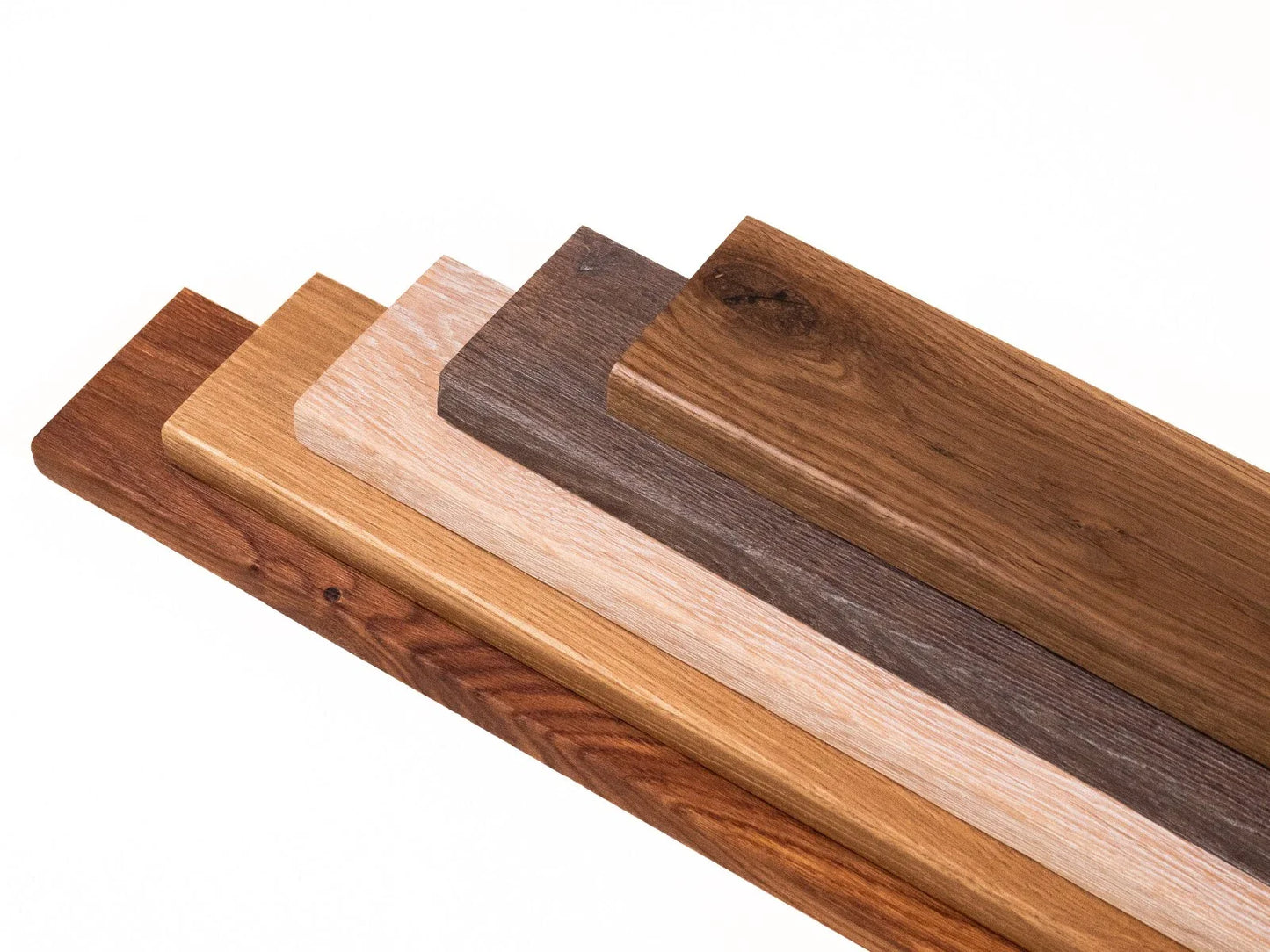 Solid Skirting Board Oak Rustic, 18x70x2000mm with radius, matte lacquered, without filling, brushed