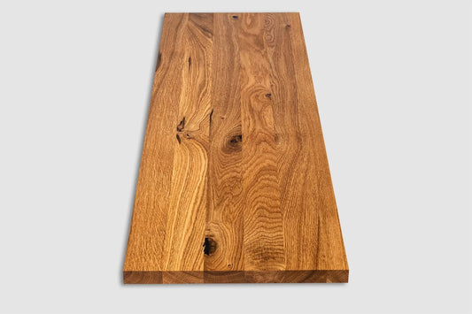 Shelf Stair tread Riser Windowsill Oak Rustic, full stave lamellas, 26 mm, Natural oil