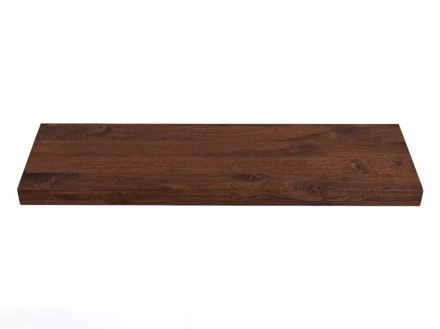 Etagère Marche d'escalier Appui de fenêtre Chêne rustique fumé, lamelles entières, 52 mm, 3 plis, Huile naturelle