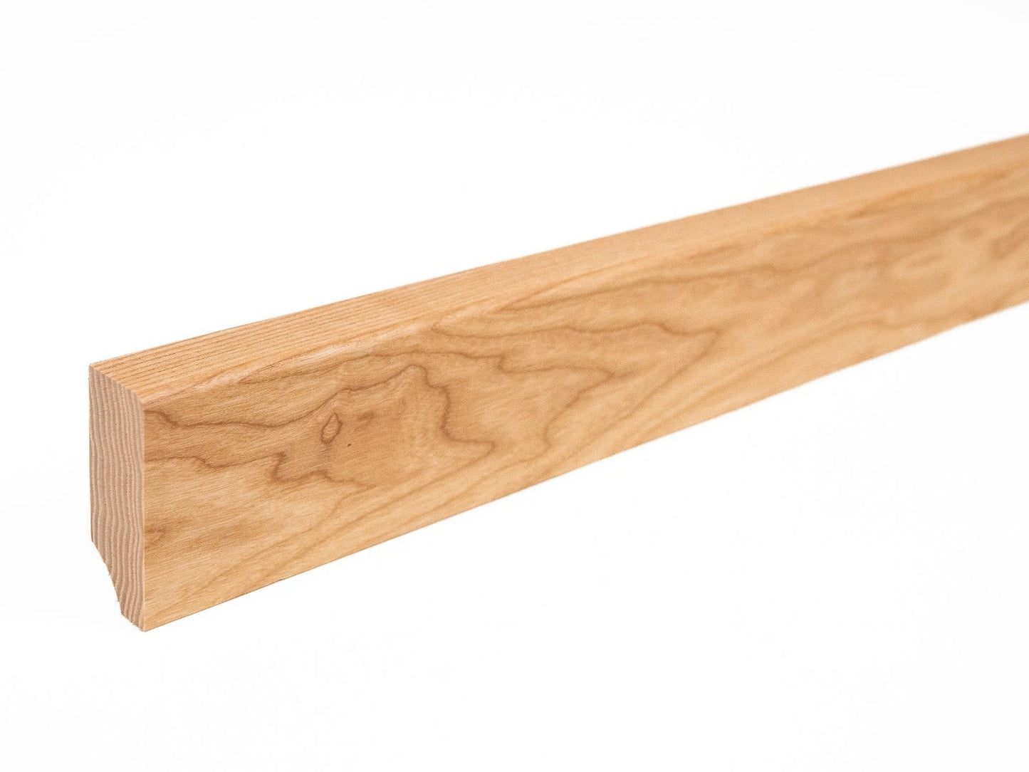 Solid Skirting Board Ash A/B 24x60mm matte lacquered 2000 mm with radius 5mm