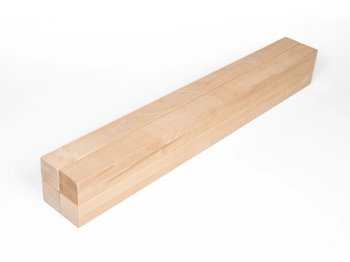 Poutre en bois lamellé-collé de bouleau A/B 50x50 mm Huile de cire dure Blanc naturel, bois équarri, bois massif