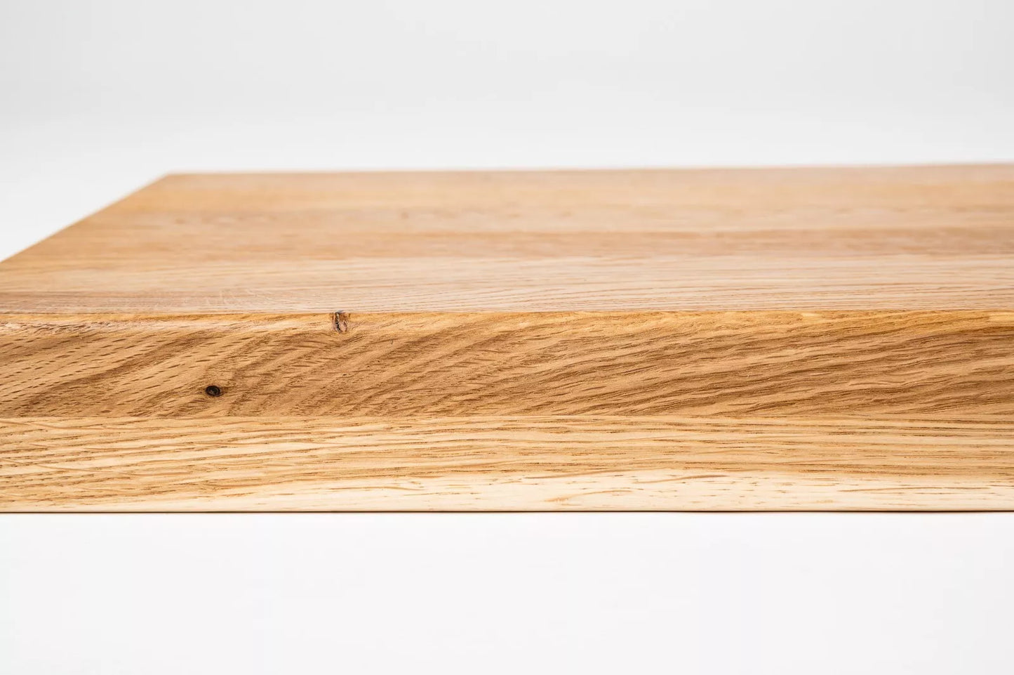 Stair tread Windowsill with overhang Oak Rustic, full stave lamellas, 16 mm, Hard wax oil Natural (colourless)