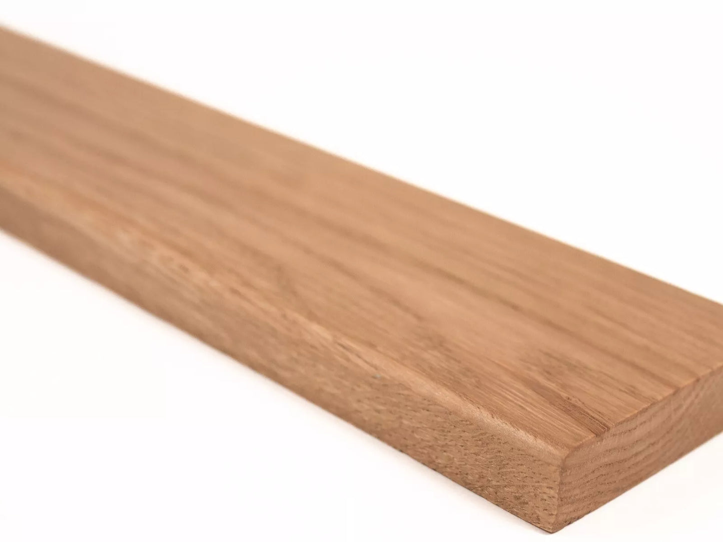 Solid Skirting Board Oak Rustic, 18x70x2000mm with radius, Bronze oil, filled