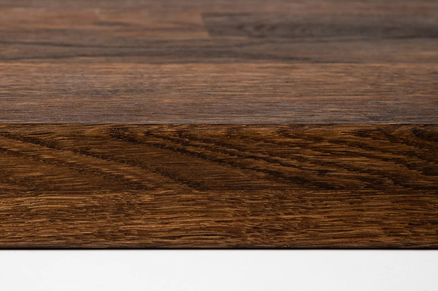 Shelf Stair tread Riser Windowsill Smoked Oak Rustic, finger jointed lamellas, 20 mm, Matte lacquered