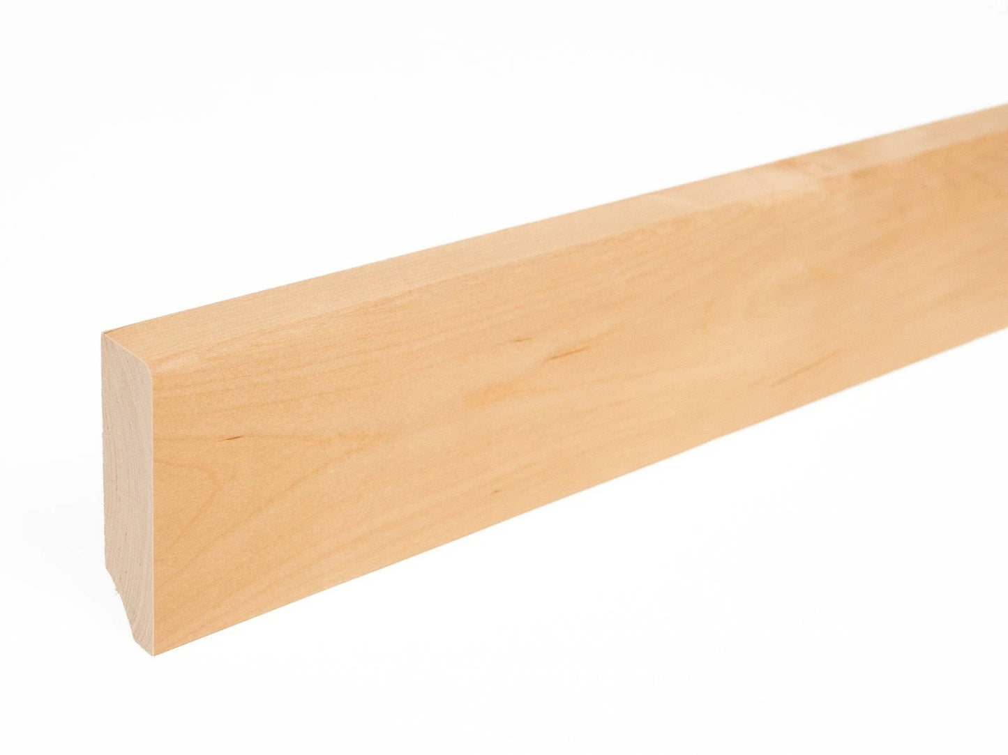 Solid Skirting Board Birch A/B 24x80mm matte lacquered 2000 mm with radius 5mm