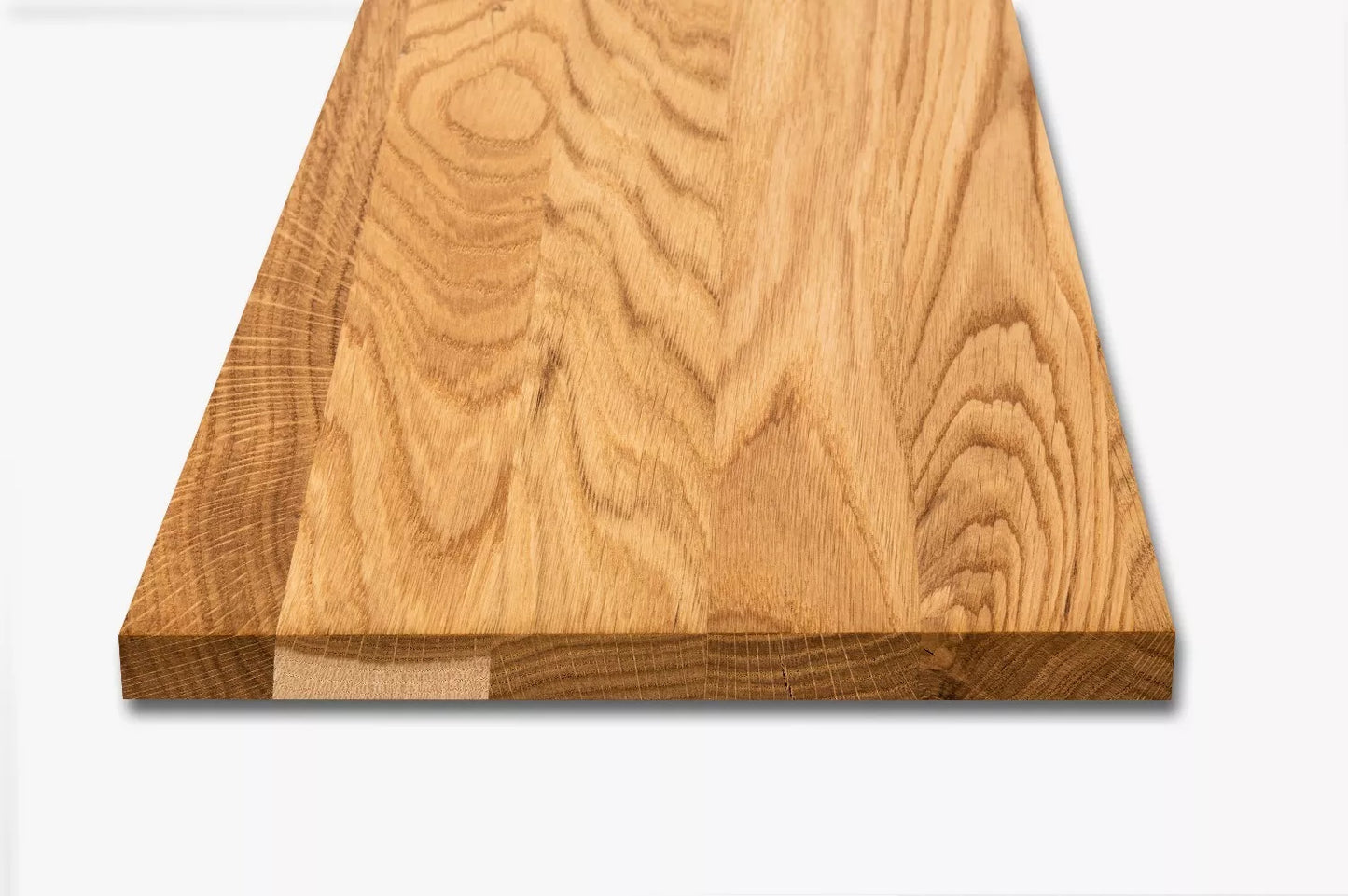 Tablette Marche d'escalier Elévateur Appui de fenêtre Chêne A/B, lamelles entières, 26 mm, laqué mat