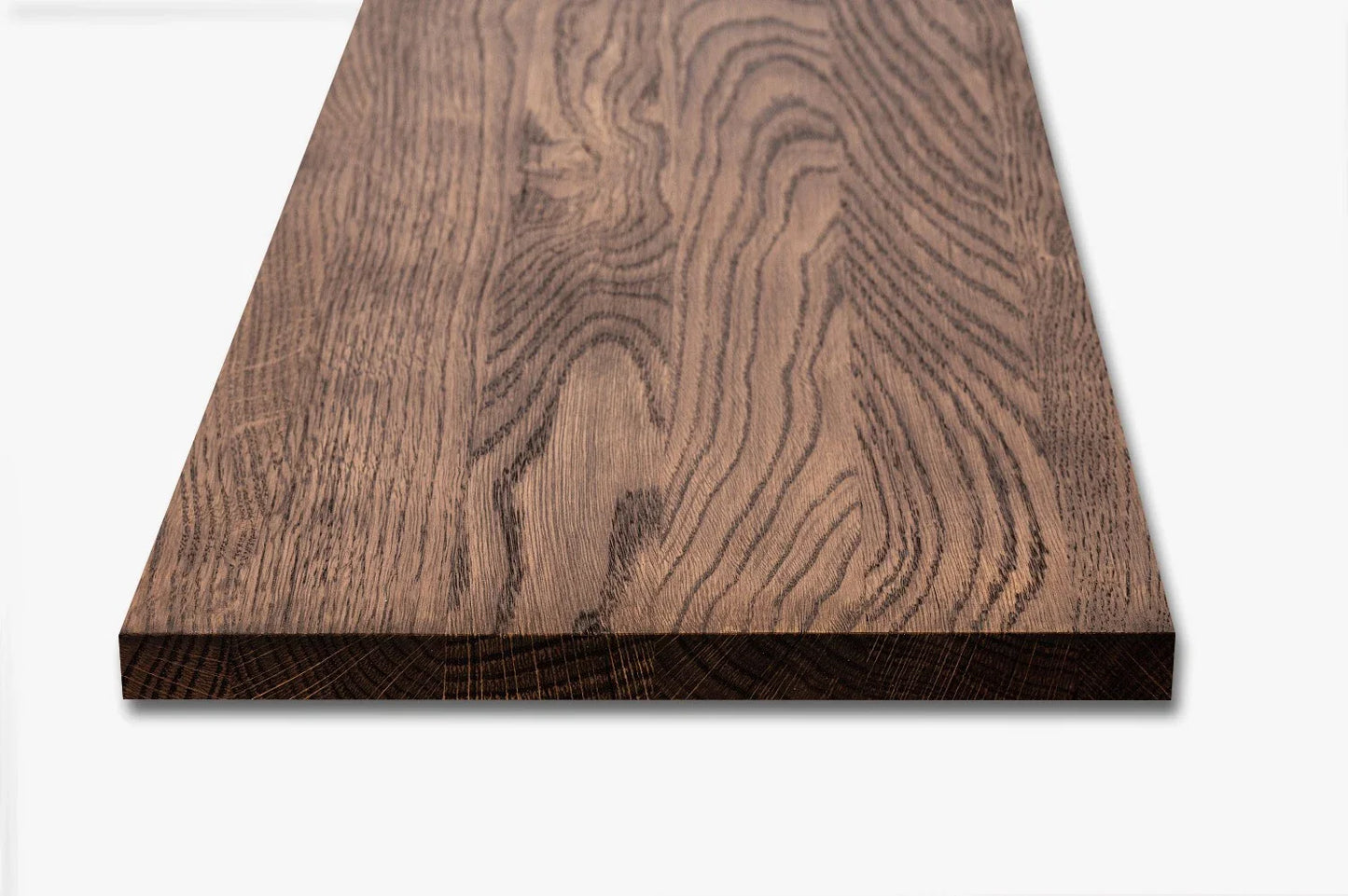 Tablette Marche d'escalier Elévation Appui de fenêtre Chêne A/B, lamelles entières, 26 mm, Huile de noyer