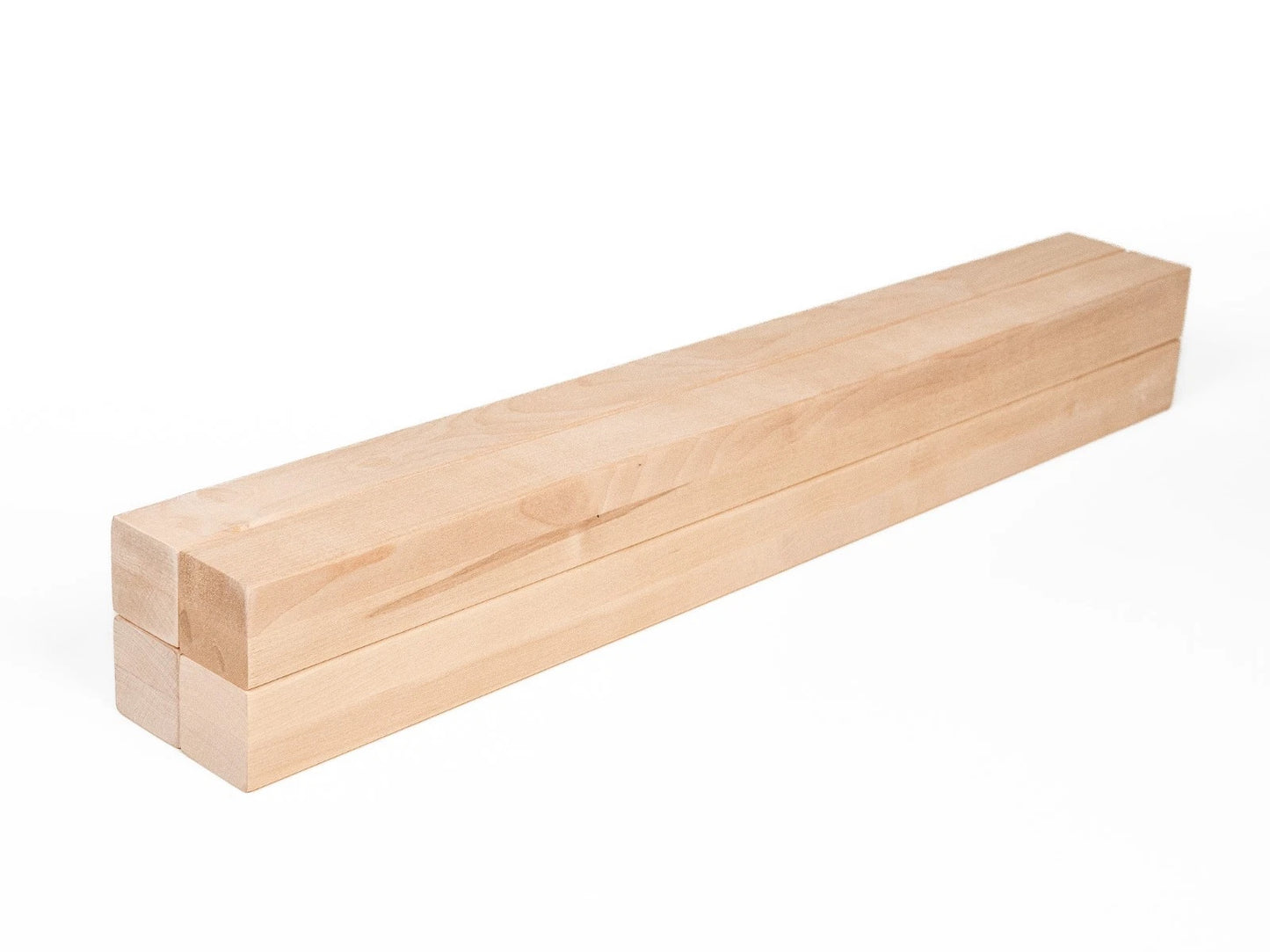 Poutre en bois lamellé-collé de bouleau A/B 50x50 mm Huile de cire dure Blanc naturel, bois équarri, bois massif