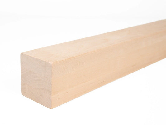 Glulam birch beam A/B 70x70 mm Hard wax oil Natural white, square timber, solid wood