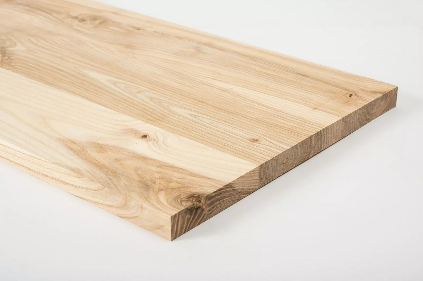 Shelf Stair tread Riser Windowsill Ash Rustic, full stave lamellas, 20 mm, Unfinished