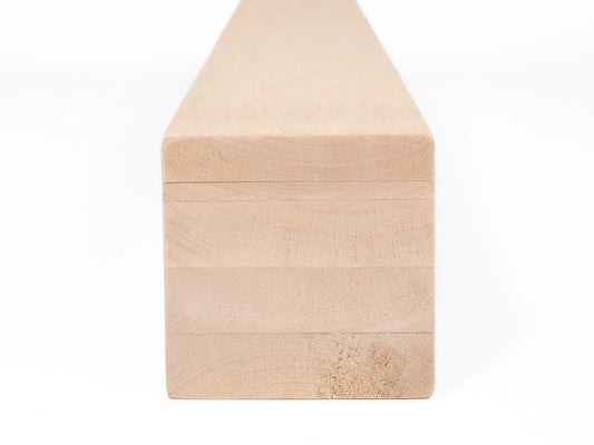 Glulam birch beam A/B 100x100 mm untreated, square timber, solid wood