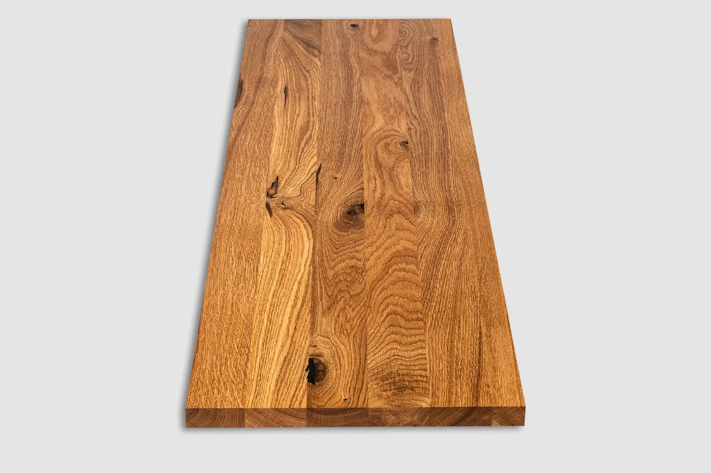 Tablette Marche de porte-à-l'épaule Contremarche Appui de fenêtre Chêne rustique, lamelles pleines, 16 mm, huilé naturel
