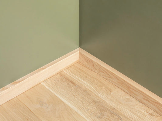 Solid Skirting Board Ash A/B 24x60mm unfinished 2000 mm with radius 5mm
