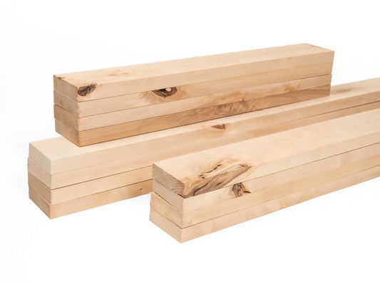 Lamelle Bouleau Rustique 24x80mm non fini