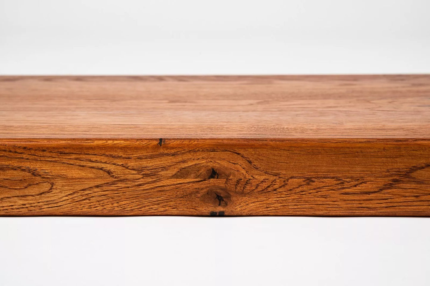 Shelf Stair tread Riser Windowsill Oak Rustic, full stave lamellas, 35 mm, 2-layer, Cherry oil