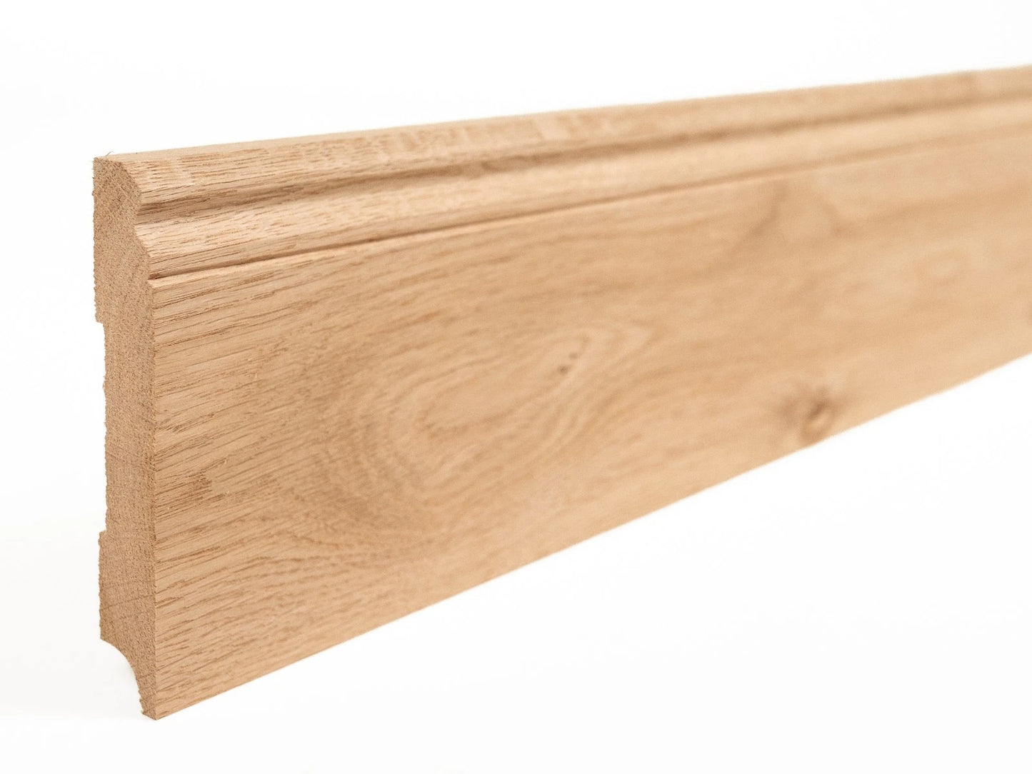 Solid Skirting Board Oak A/B 20x130mm unfinished 1,5-2,5m Hamburg Profile