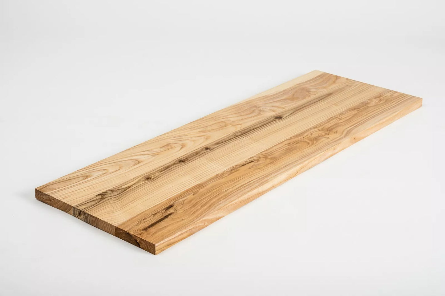 Shelf Stair tread Riser Windowsill Ash Rustic, full stave lamellas, 20 mm, Hard wax oil Natural (colourless)
