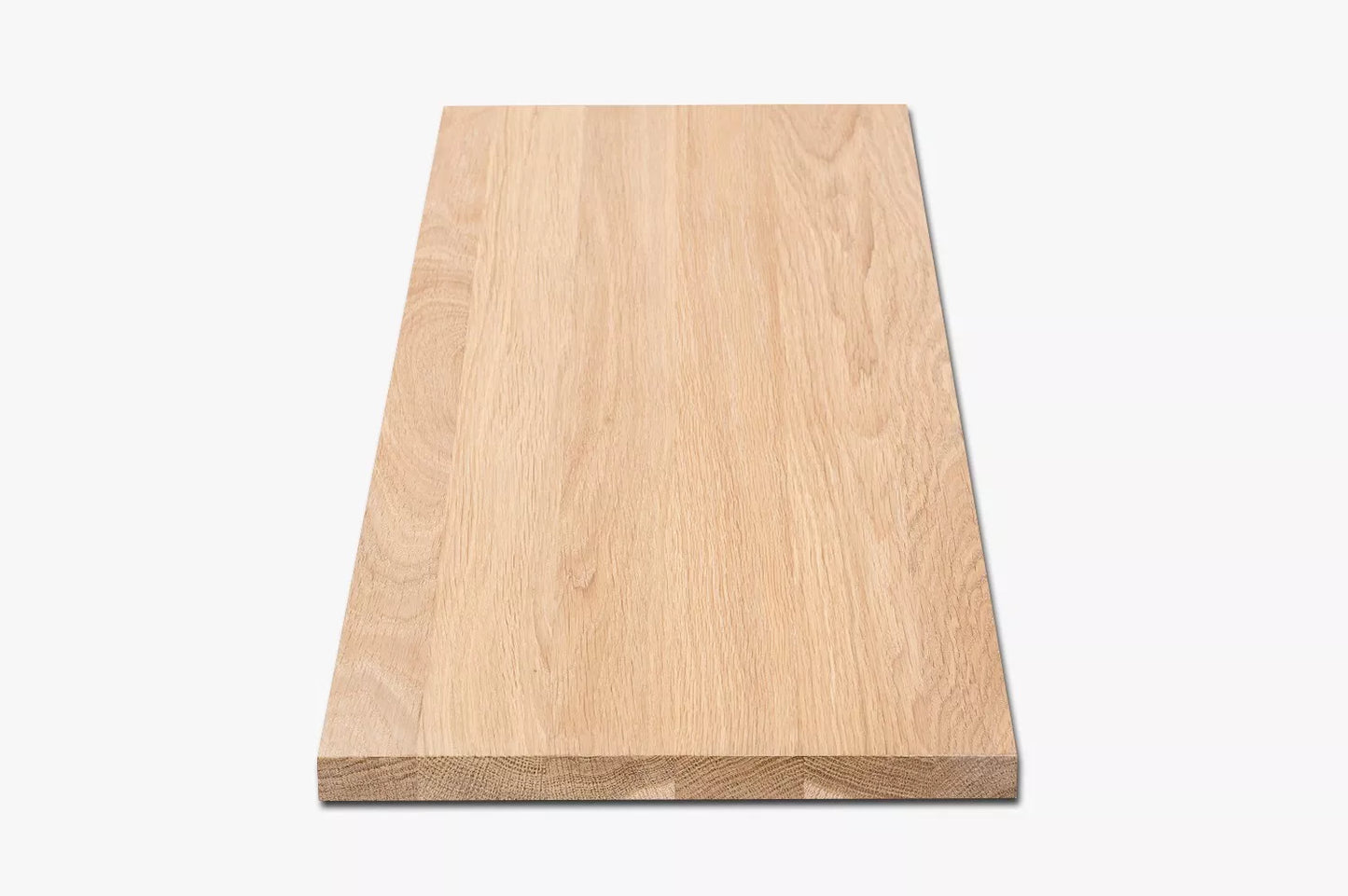 Tablette Marche d'escalier Elévation Appui de fenêtre Chêne A/B, lamelles entières, 20 mm, Huile blanche