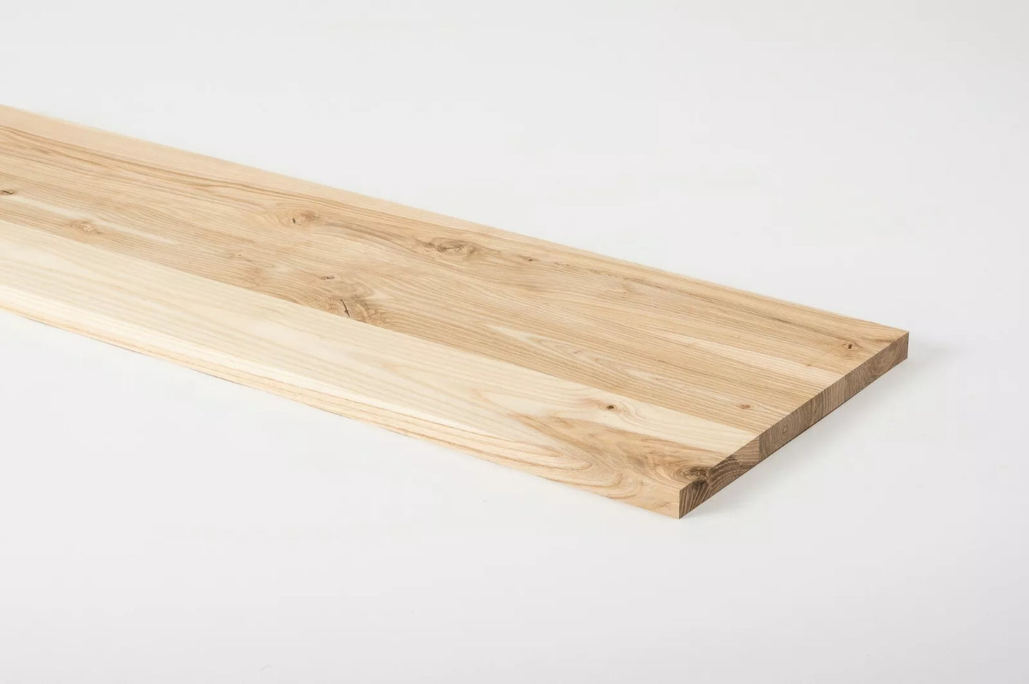 Shelf Stair tread Riser Windowsill Ash Rustic, full stave lamellas, 20 mm, Unfinished