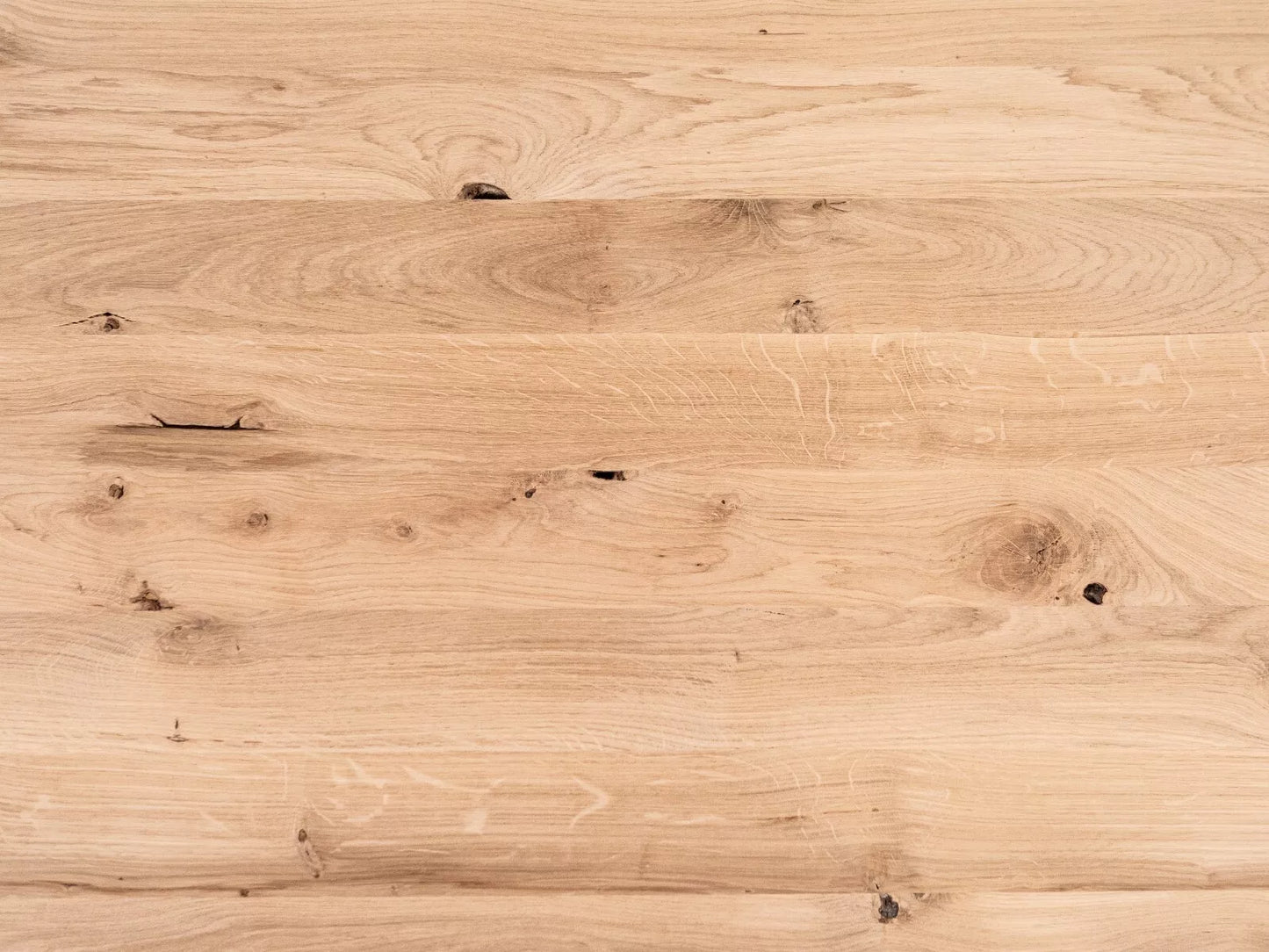 Panneau massif contrecollé DIY Chêne rustique, lamelles entières de largeur fixe, 52 mm, 3 couches