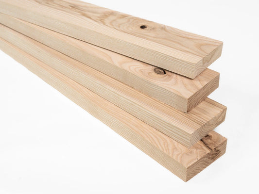 Lamelles Frene Rustique 24x80mm non fini