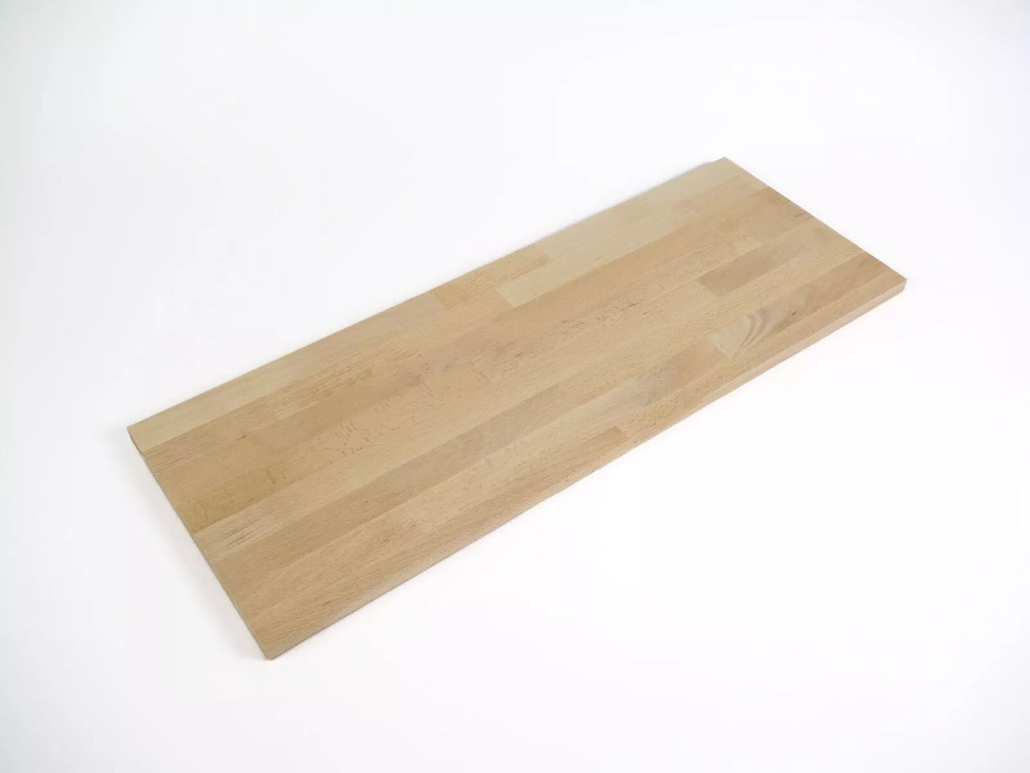 Panneau contrecollé massif DIY Hêtre étuvé A/B, lamelles aboutées à largeur fixe, 26 mm