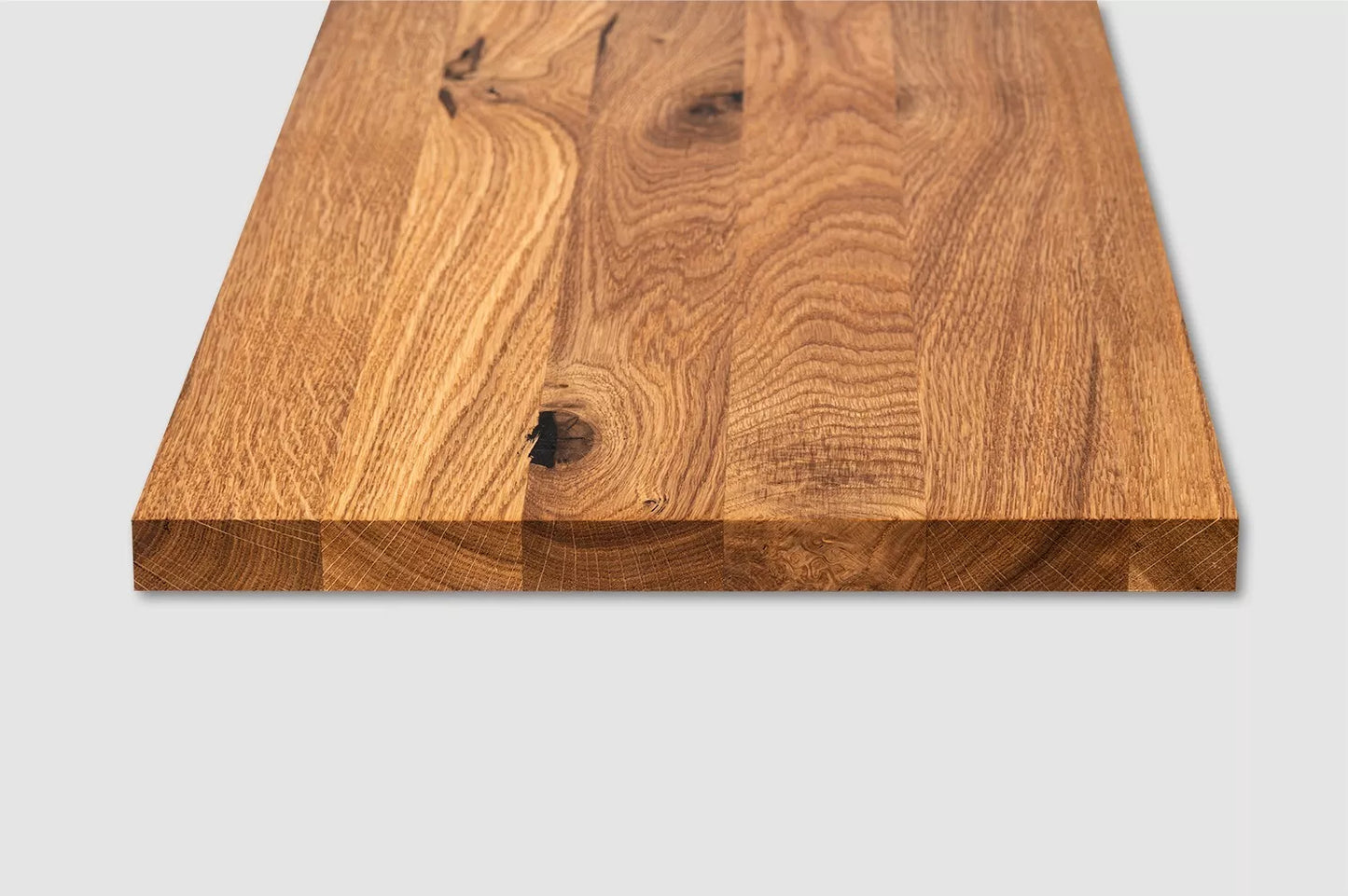 Tablette Marche de porte-à-l'épaule Contremarche Appui de fenêtre Chêne rustique, lamelles pleines, 16 mm, huilé naturel