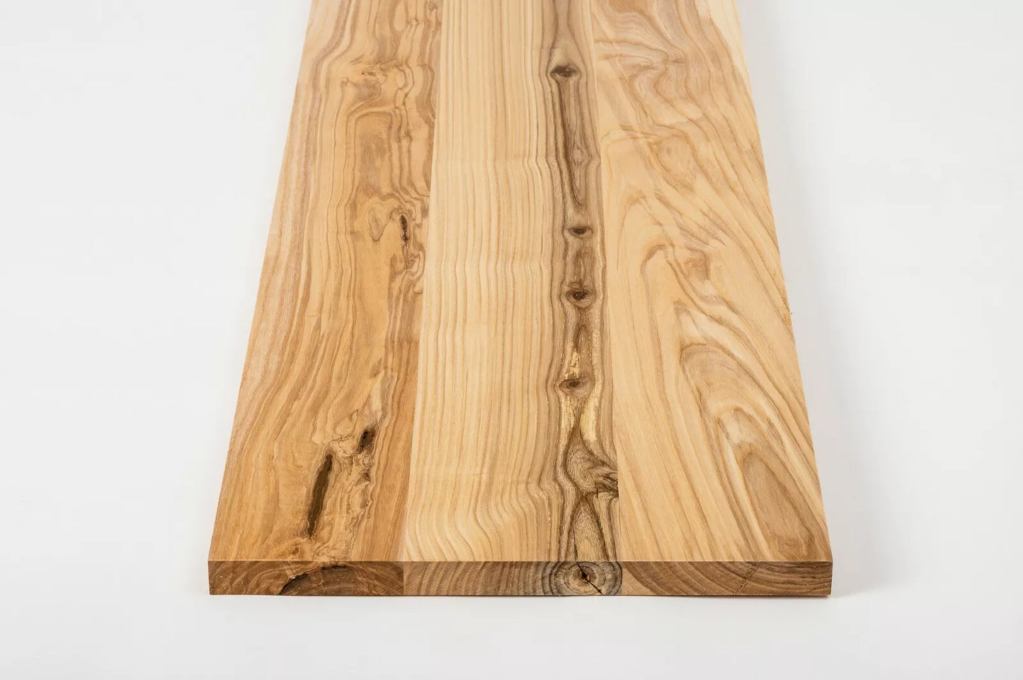 Shelf Stair tread Riser Windowsill Ash Rustic, full stave lamellas, 20 mm, Hard wax oil Natural (colourless)