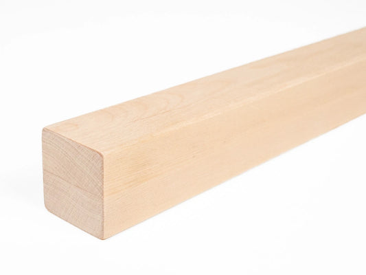 Glulam birch beam A/B 50x50 mm Hard wax oil Natural white, square timber, solid wood