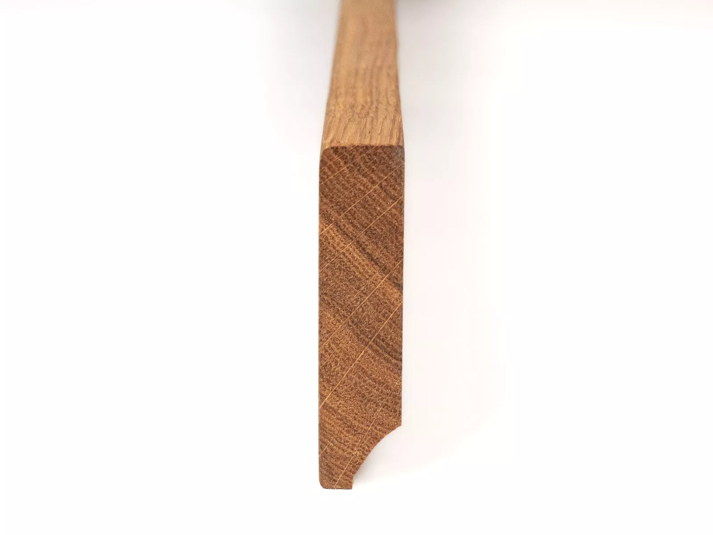 Solid Skirting Board Oak Rustic, 18x70x2000mm with radius, Bronze oil, filled