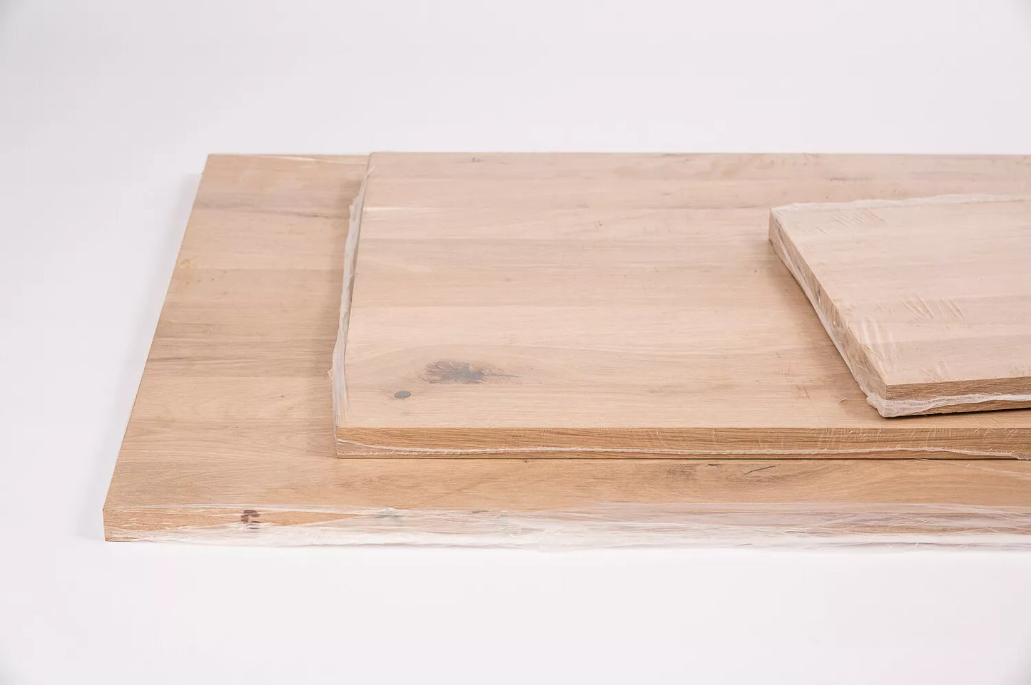 Panneau massif contrecollé DIY Chêne rustique, lamelles entières de largeur fixe, 20 mm