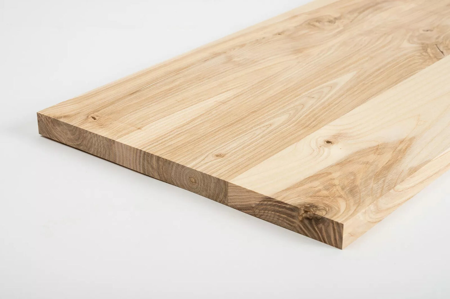 Shelf Stair tread Riser Windowsill Ash Rustic, full stave lamellas, 20 mm, Unfinished