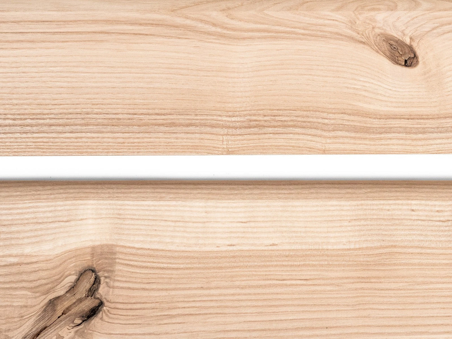 Solid Skirting Board Ash Rustic 24x100mm unfinished 2000 mm with radius 20mm