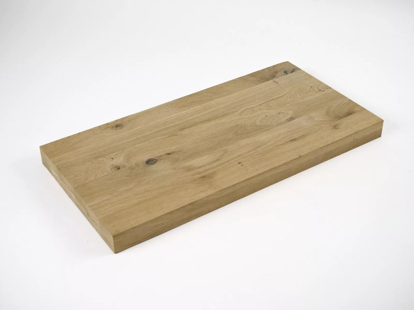 Panneau massif contrecollé DIY Chêne rustique, lamelles entières, 40 mm, 2 couches