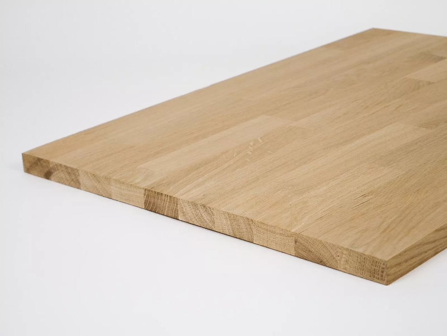 Panneau massif contrecollé DIY Chêne A/B, lamelles aboutées à largeur fixe, 20 mm