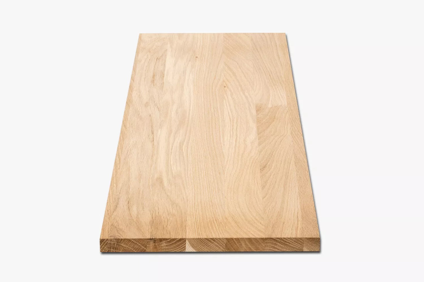 Tablette Marche d'escalier Elévation Appui de fenêtre Chêne A/B, lamelles entières, 26 mm, Huile de cire dure Naturelle Blanc