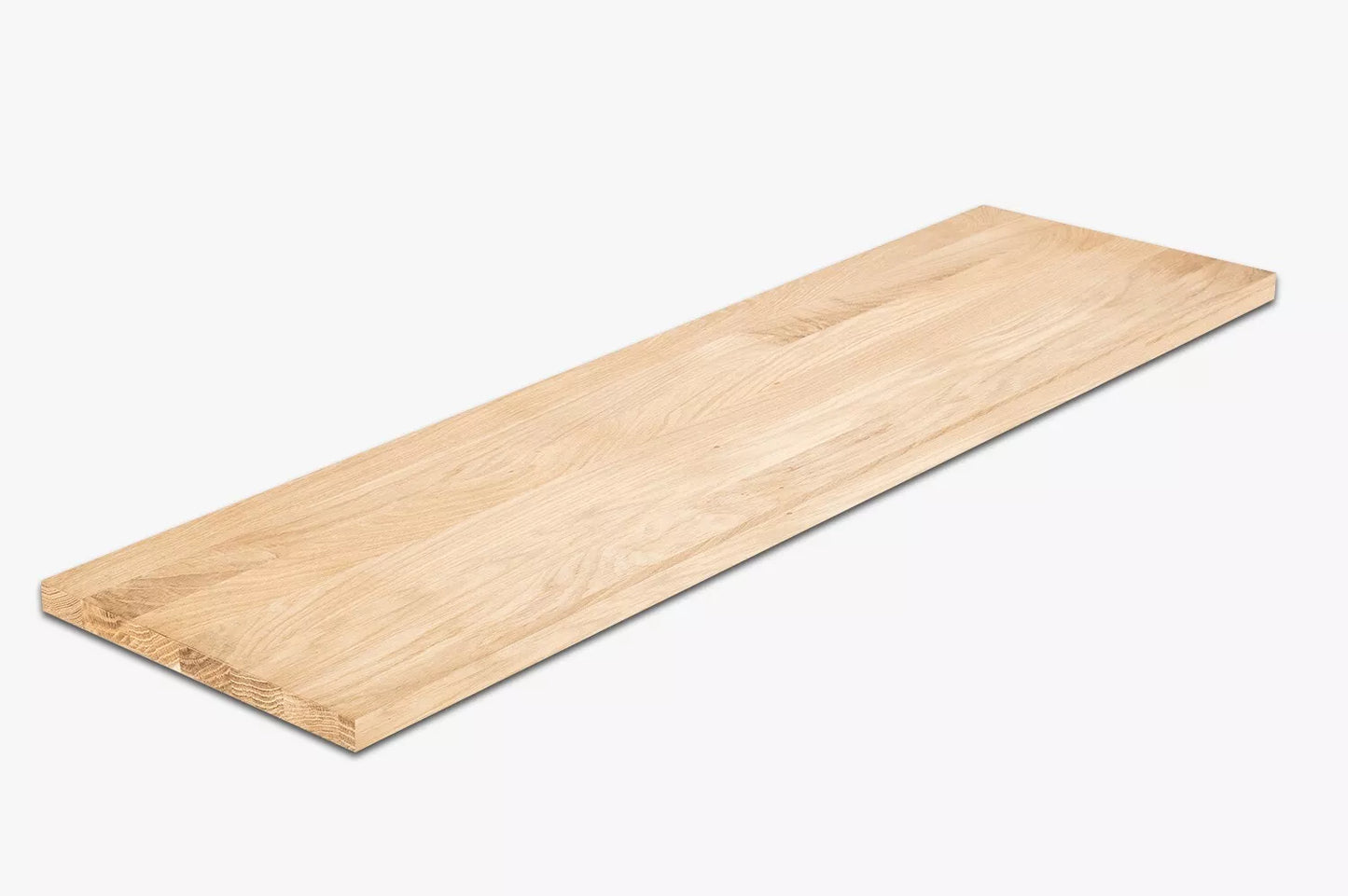 Shelf Stair tread Riser Windowsill Oak A/B, full stave lamellas, 20 mm, Unfinished