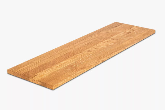 Shelf Stair tread Riser Windowsill Oak A/B, full stave lamellas, 16 mm, Natural oil