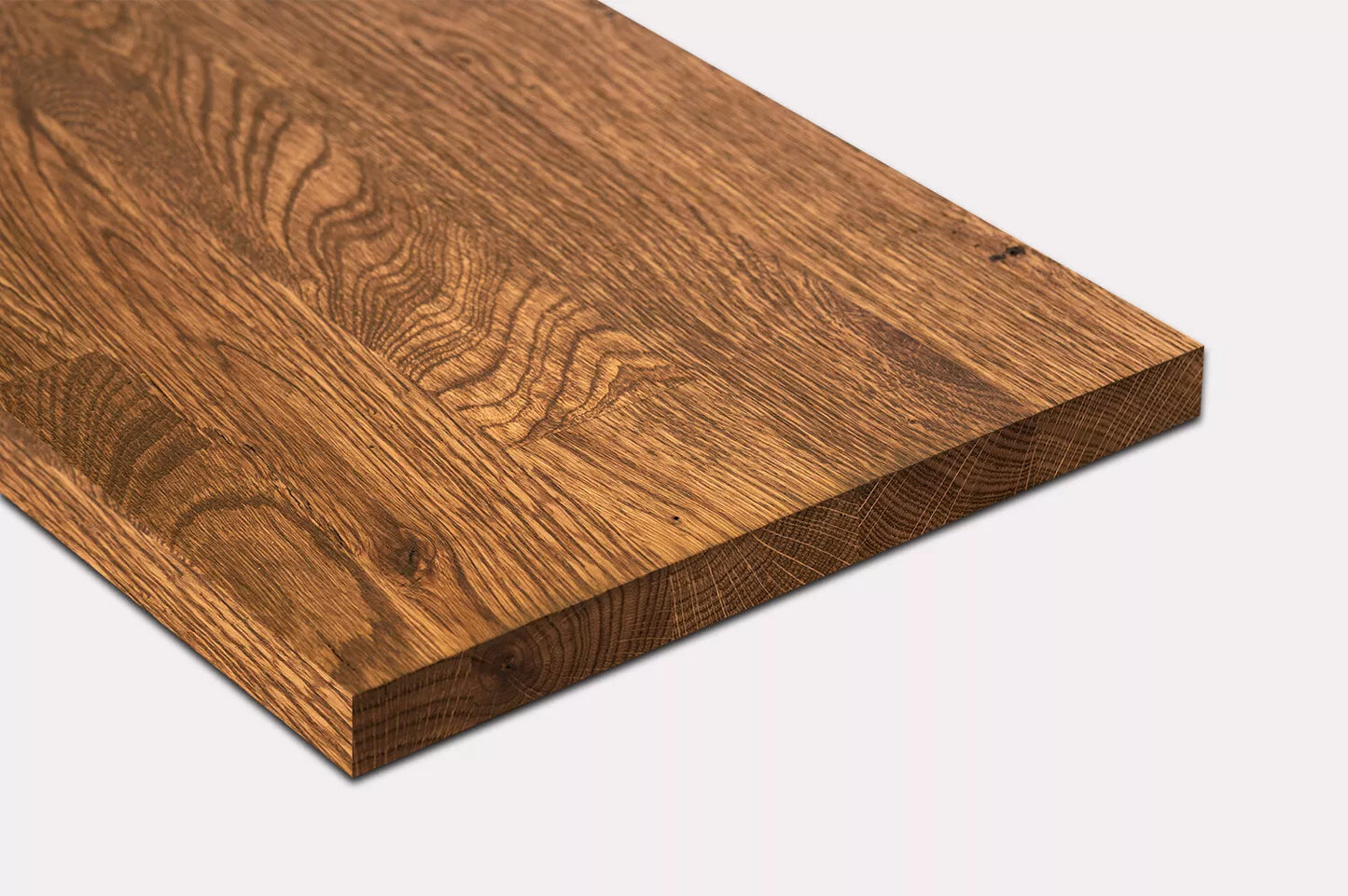Shelf Stair tread Riser Windowsill Oak Rustic, finger jointed lamellas, 26 mm, Antique oil