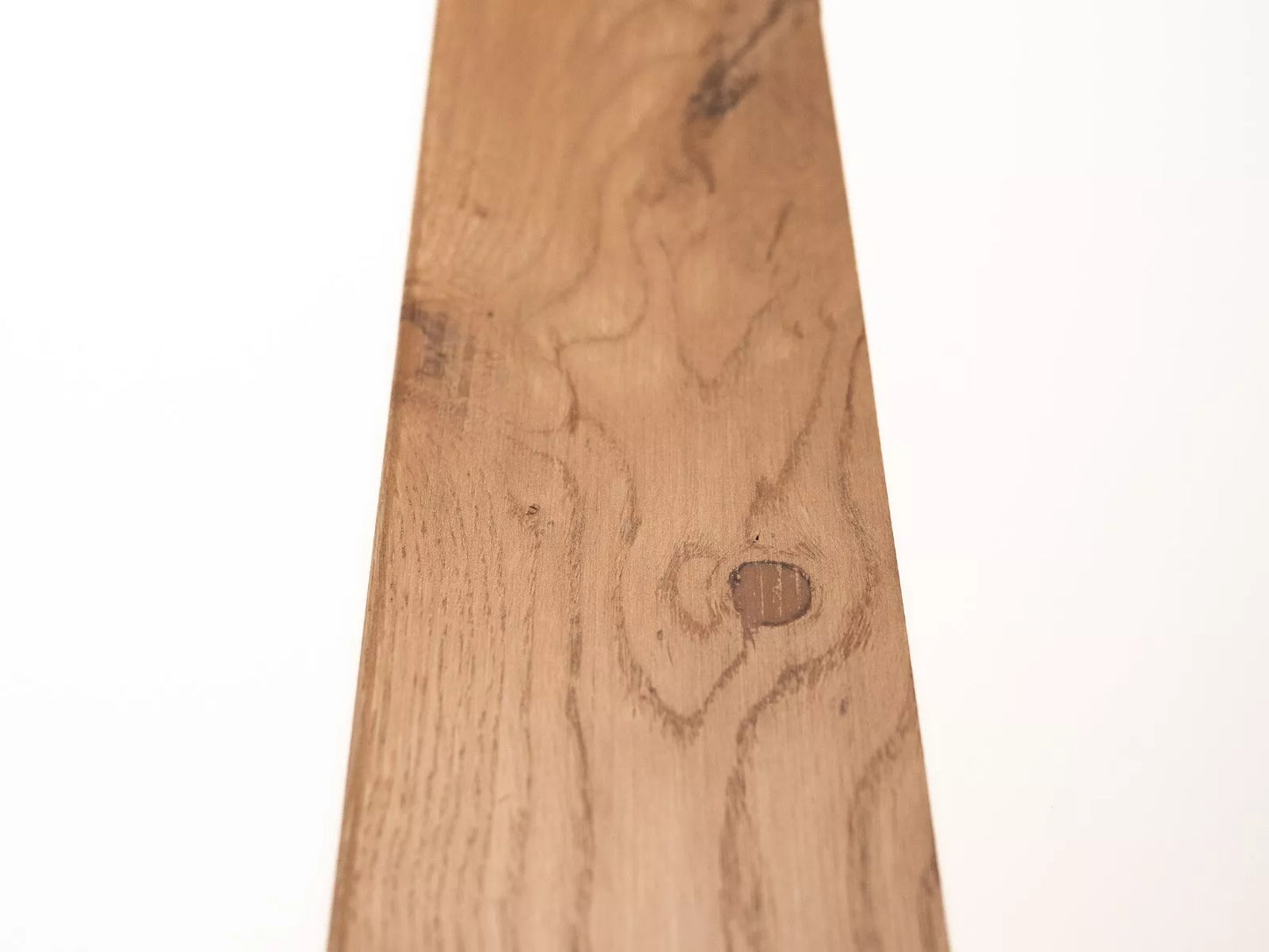 Solid Skirting Board Oak Rustic, 18x70x2000mm with radius, Bronze oil, filled