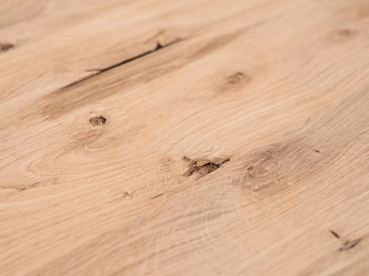 Panneau massif contrecollé DIY Chêne rustique, lamelles entières de largeur fixe, 52 mm, 3 couches