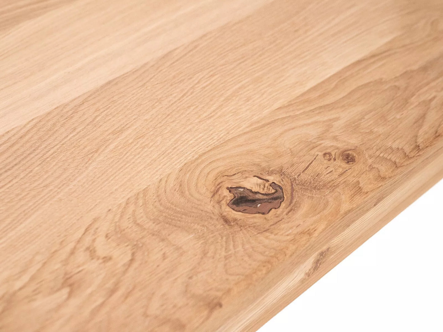 Shelf Stair tread Riser Windowsill Oak Rustic, full stave lamellas, 52 mm, 3-layer, Hard wax oil Natural white