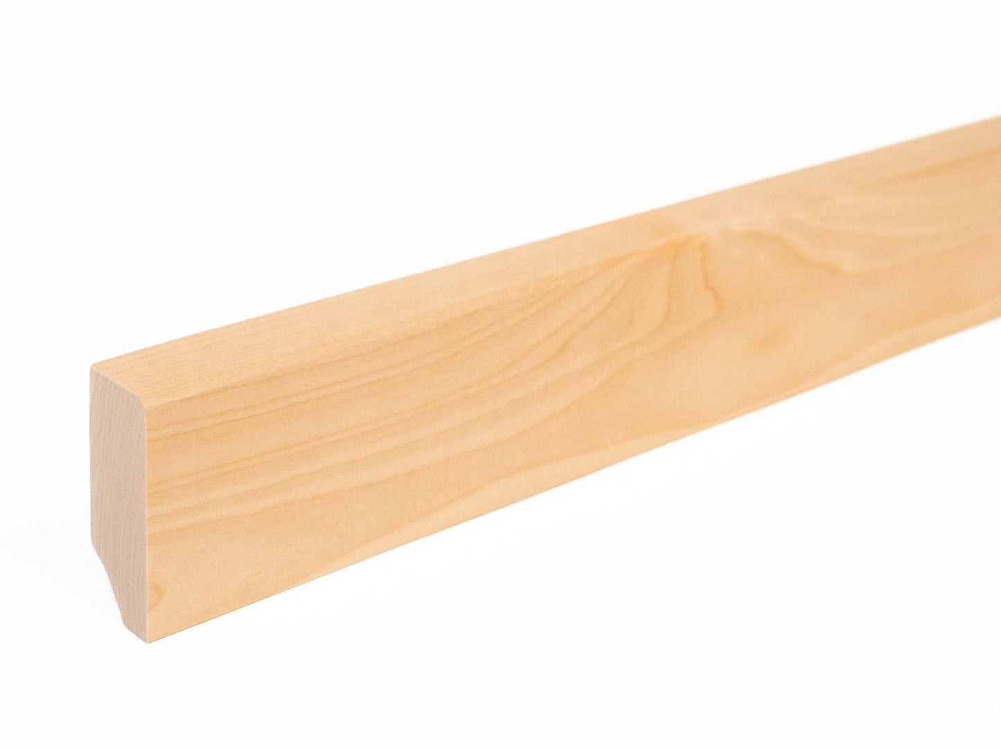 Solid Skirting Board Birch A/B 24x60mm matte lacquered 2000 mm with radius 5mm